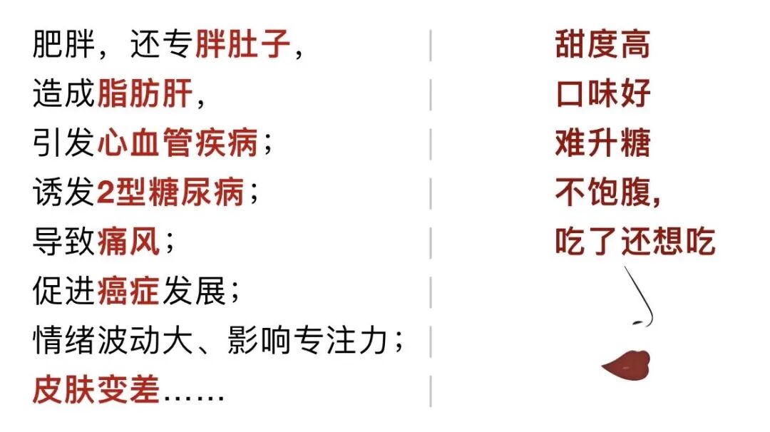 果糖危害图示